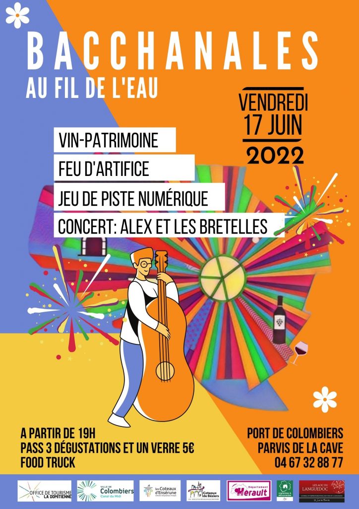 fête des Bacchanales, vin et patrimoine - au port de Colombiers 17 juin 2022